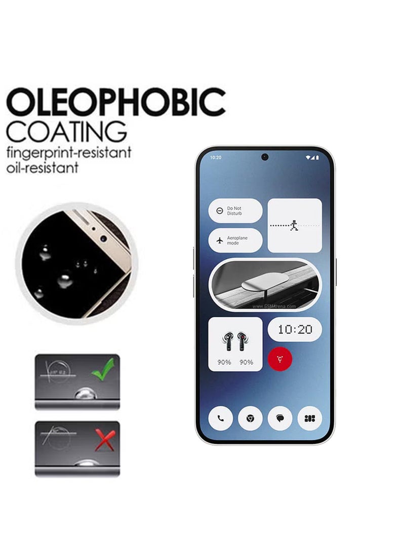 عبوة من قطعتين من واقيات الشاشة لهاتف Nothing (2a) - أسود - Image 4