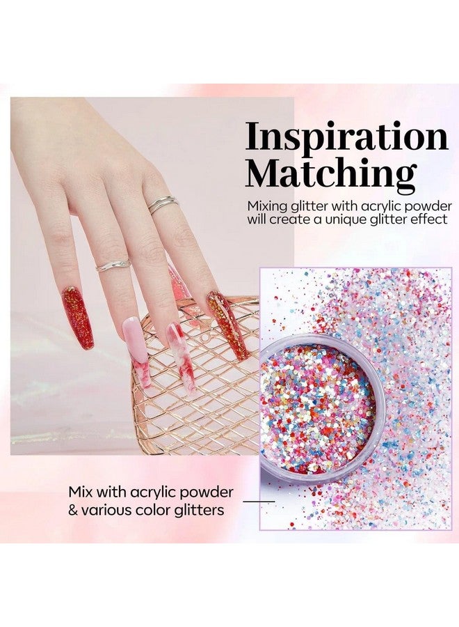 Modelones Coloring Life Nail Art Glitter Powder from BELLE GAGA Professional Nails Nail Art Glitter Shiny Hexagon Glitter Collection (B202040011A, 10g - 0.35 Oz) - Image 4