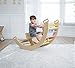 Avenlur Bailis Ultimate 3in1 Playset for Kids Seesaw Climbing Arch and Rocker Waldorf and Montessori Climbing Toy for Children 26 Years Toddler Climbing Toys Colored - Image 2
