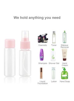 11Pcs Travel Bottles Kit, TSA Approved Leak Proof Portable Toiletry Containers Set, Clear PET Flight Size Cosmetic Containers for Lotion, Shampoo, Cream, Soap (Pink) - pzsku/Z2DA808ABC33A3CD50683Z/45/_/1740380872/6c358c88-003a-42f6-9f63-9a89151568ed