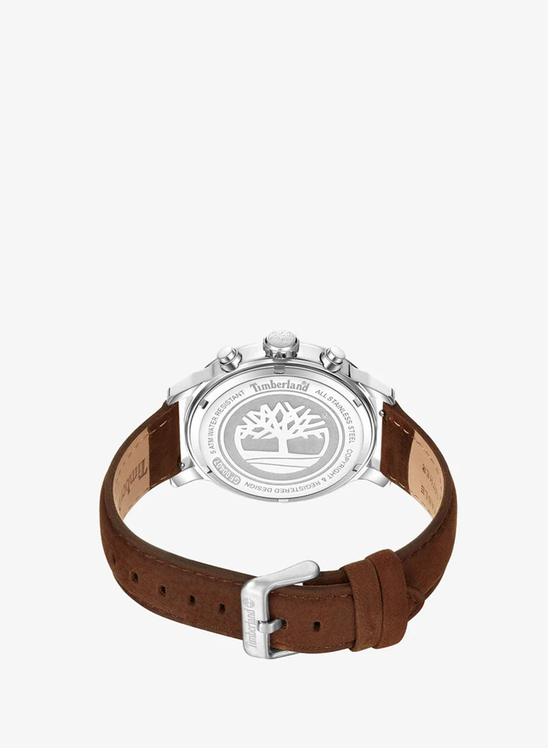 Timberland Blue Boys' Driscoll 46 mm Men's Multifunction Watch Blue  Dial  & Brown 1 Leather Strap for Men | Best Price UAE