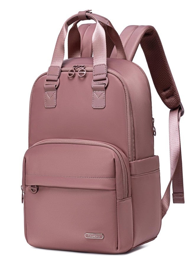 Chantria Casual Backpack For Women 14L Laptop Backpack with Multiple Compartment For Office Convertible Hand Bag Fashion and Lightweight For Daily Use (Nostalgia Rose) - Image 1