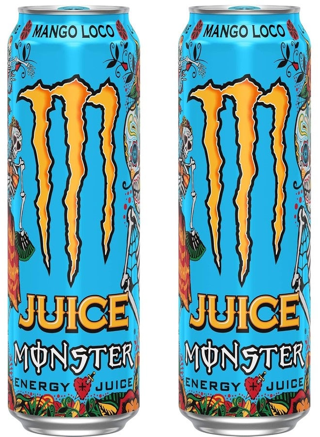 Monster DECADENT Monster Energy Juice Mango Loco, Energy Drink, Each 500, X Pack of 2 (Product Of USA) - Image 1