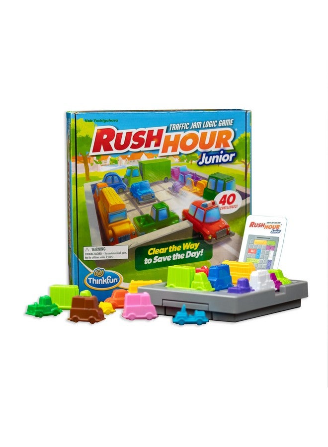 ThinkFun Rush Hour Junior - Classic Traffic Jam Logic Game | New Look for 2024 | STEM Toy for Kids | Engaging Puzzles for Ages 5 and Up | Junior Edition of The International - Image 1