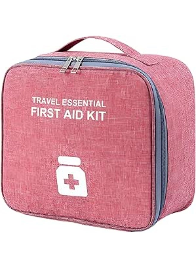 Portable First Aid Kit Empty Emergency Organizer Bag for Home Car Travel Camping and Outdoor Activities Compact Medical Storage Bag with Zipper - Image 1