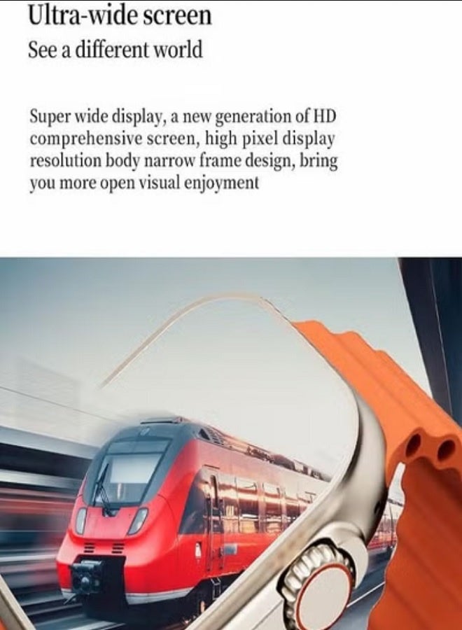 W&O X9 ULTRA 2 Series 9 Wearfit Pro SmartWatch SUPER AMOLED Screen Unlock AI Chat GPT GPS NFC Bluetooth V5 Call Wireless Charger - Black - Image 5