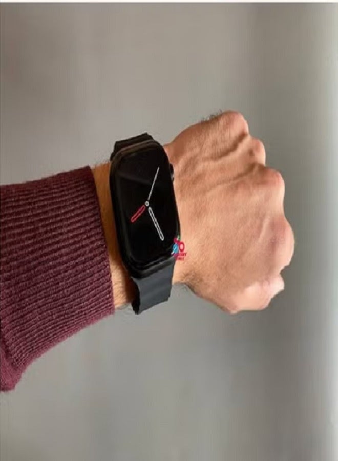 W&O X9 ULTRA 2 Series 9 Wearfit Pro SmartWatch SUPER AMOLED Screen Unlock AI Chat GPT GPS NFC Bluetooth V5 Call Wireless Charger - Black - Image 4