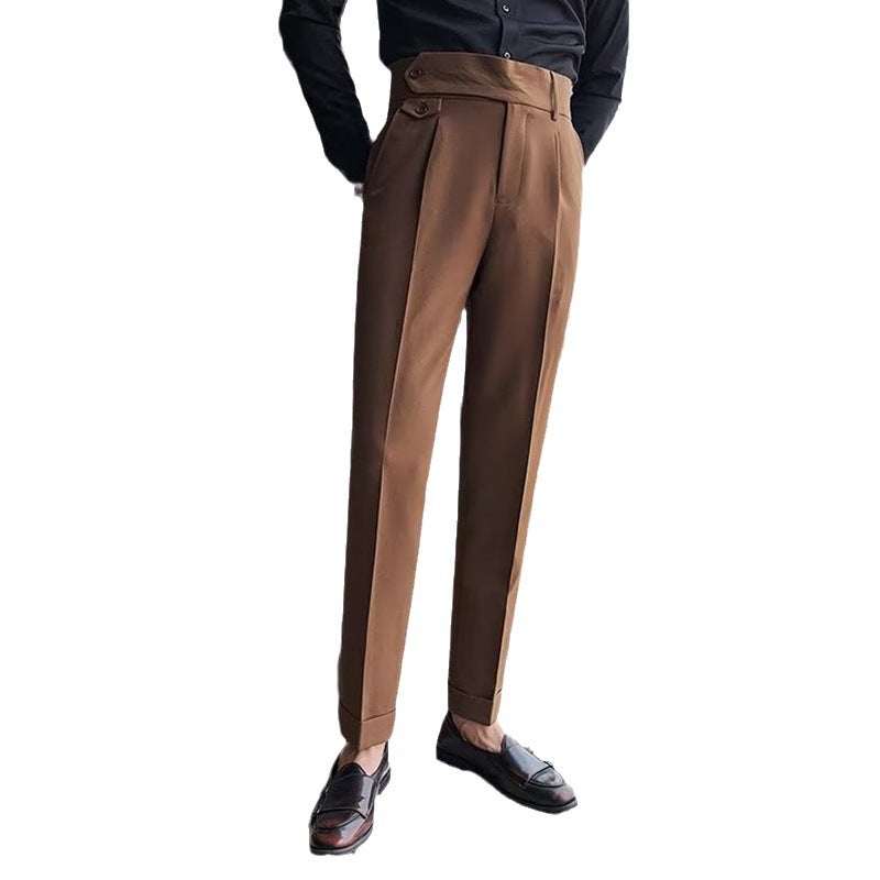 2025 British Slim Fit Men'S Korean Style Slim Pants Business Casual Trousers Versatile - Image 5