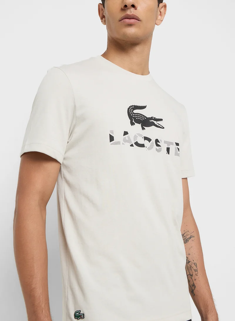 LACOSTE Logo Crew Neck T Shirt
