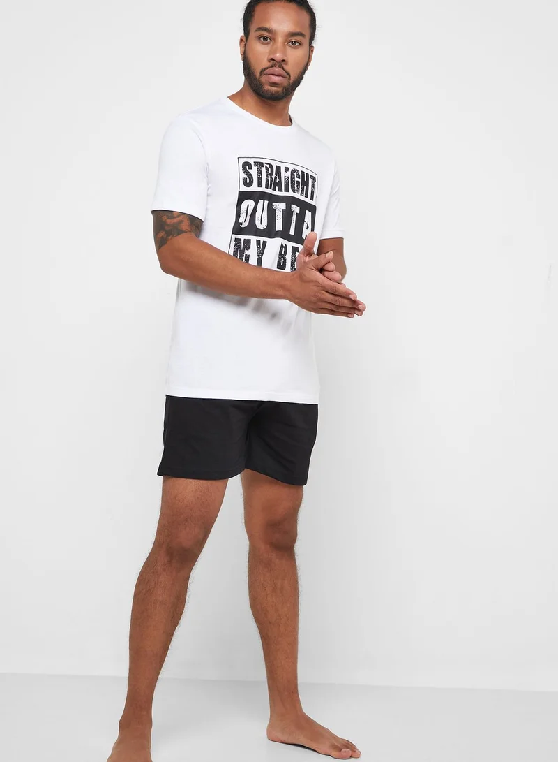 Lounge District Straight Outta Bed Nightwear Set