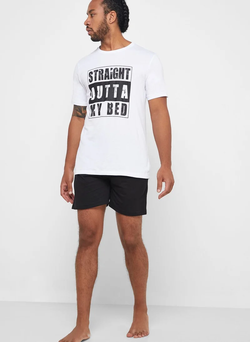 Lounge District Straight Outta Bed Nightwear Set