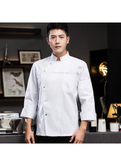 NIBEMINENT High End  Men Women Chef Jacket  Cook Shirt Bakery Restaurant Waiter Uniform Top Waitress Uniform Chef Coat  - Image 1