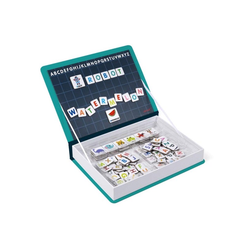 Janod Juratoys Janod MagnetiBook 143 pc Magnetic Educational Alphabet Game  Ages 3  J02712 - Image 3