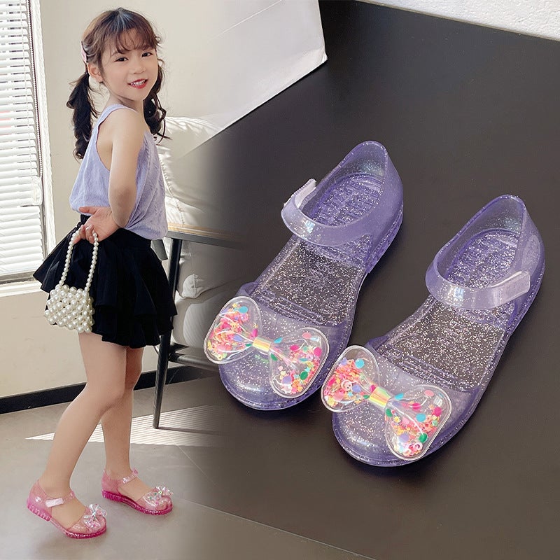 New Summer Jelly Gel Sandals Children Girls Transparent Shoes Transparent Non-Slip Princess Shoes Beach Cute - Image 3