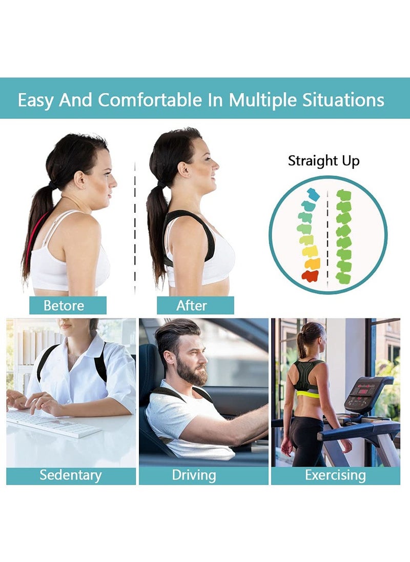 Generic - Posture Corrector with Adjustable Back Strap for Men and Women, Shoulder, Neck and Clavicle Support - Image 1