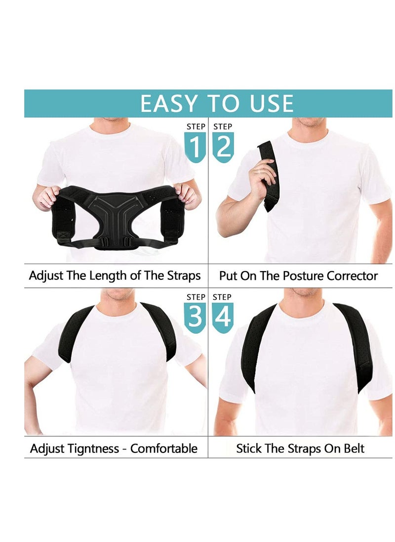 Generic - Posture Corrector with Adjustable Back Strap for Men and Women, Shoulder, Neck and Clavicle Support - Image 1