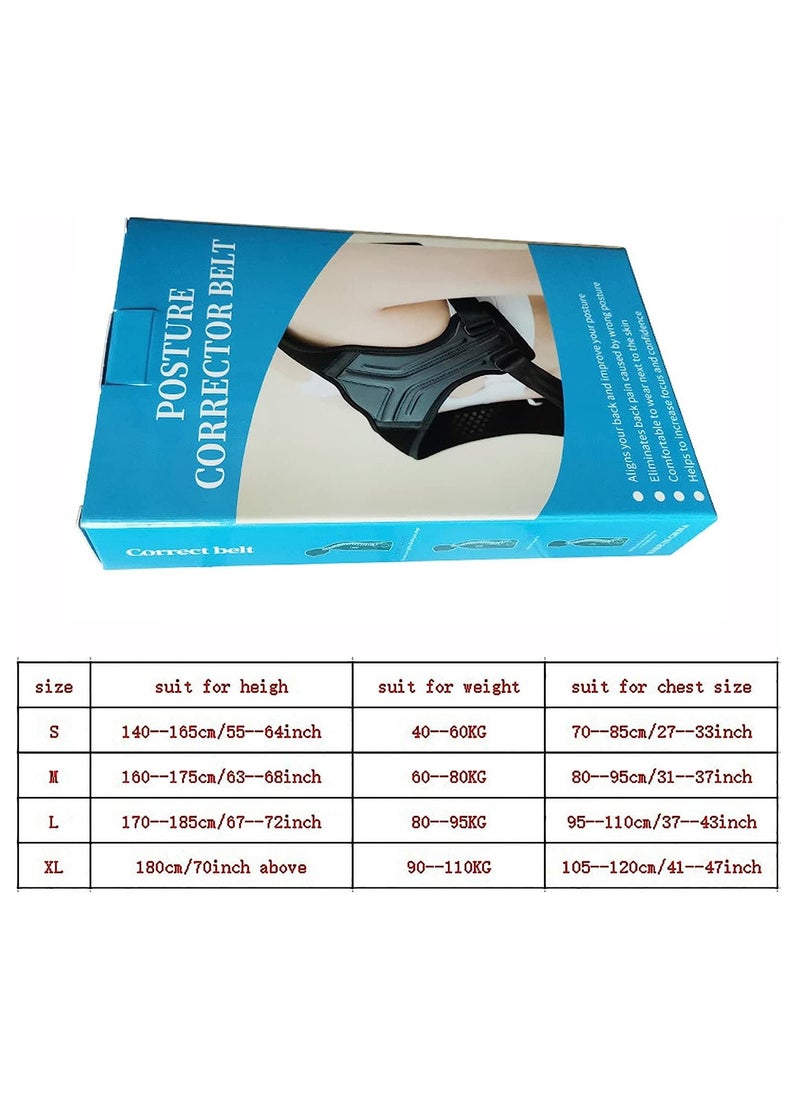 Generic - Posture Corrector with Adjustable Back Strap for Men and Women, Shoulder, Neck and Clavicle Support - Image 1