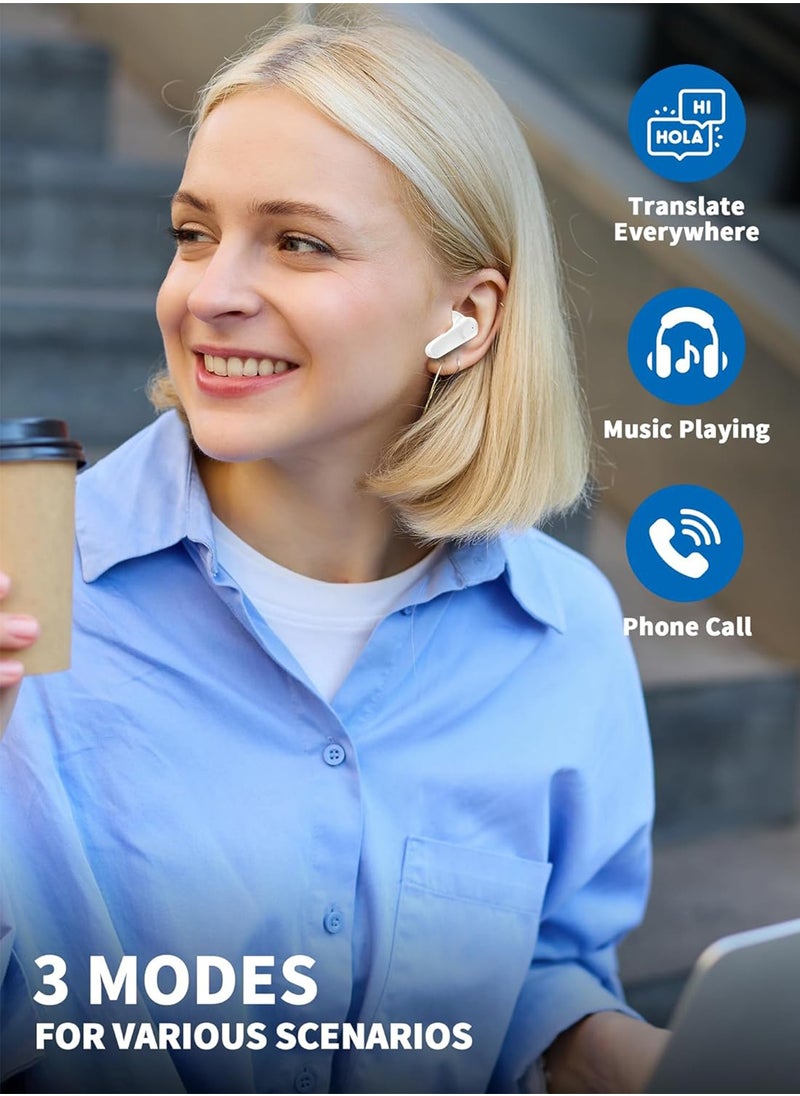 POWER LIFE - AI Language Translation Earbuds, A9 Pro Translation Earbuds Real Time, Supports 144 Online Translation, Fit iOS and Android, Ideal for Travel Business Learning - Image 1