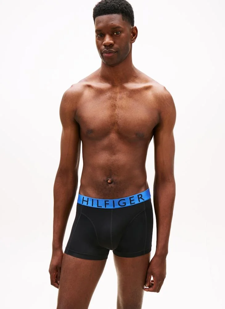 3-Pack Microfibre Logo Waistband Trunks