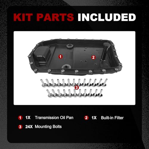Bapmic 24152333907 6HP19 Transmission Oil Pan with Gasket Screw Repair Kit for BMW - Image 4