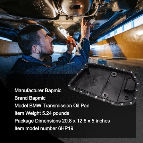 Bapmic 24152333907 6HP19 Transmission Oil Pan with Gasket Screw Repair Kit for BMW - Image 3