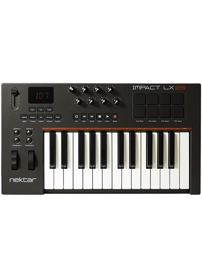 Nektar Impact LX25 MIDI Keyboard - Black