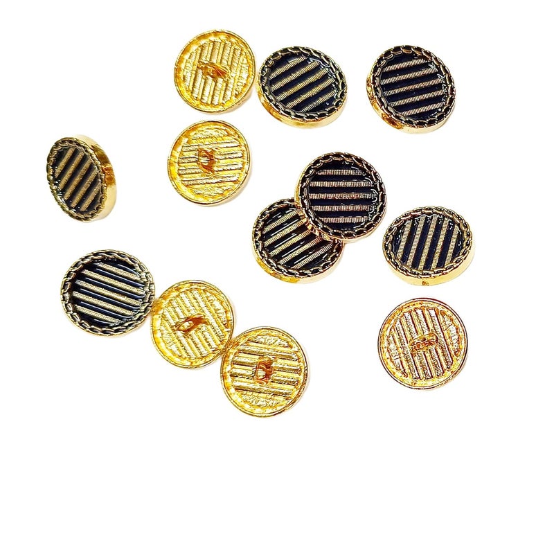 Pinkart Gem For a Gem Lining Design Rose Gold Brass Metal Buttons Designer Buttons for Coats Shirts Blazers Size178MM - Image 1