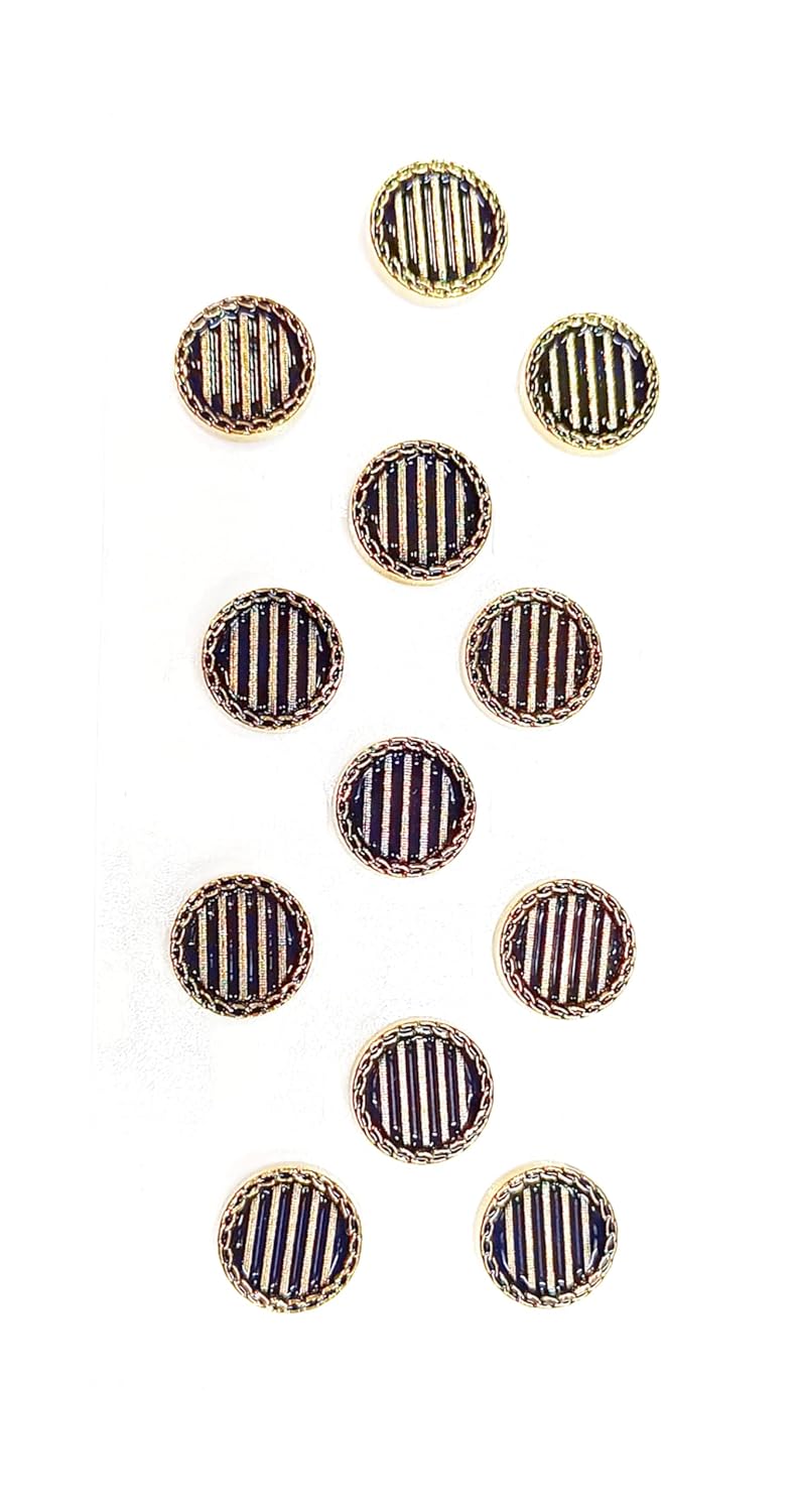 Pinkart Gem For a Gem Lining Design Rose Gold Brass Metal Buttons Designer Buttons for Coats Shirts Blazers Size178MM - Image 4