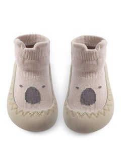 BIGTHREE Baby Shoes, Baby First Walking Shoes, Protect Kid's Feet Soles, Soft Sole with Grips for Kids, Cute Animal Cartoon Toddler Kids Anti-Slip Socks Shoes, Fit for 12-18 Months  - Image 1