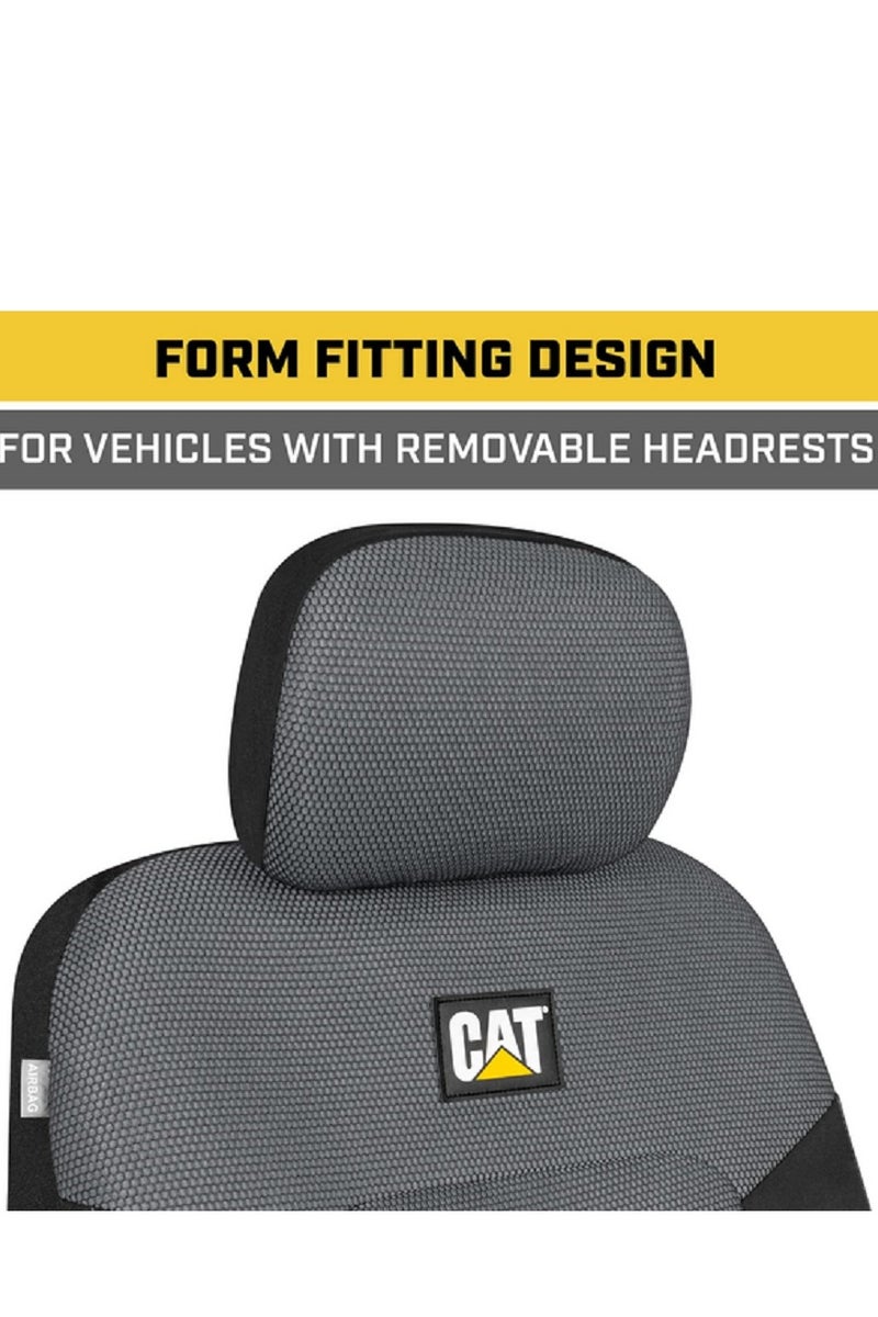 CAT Universal Fit Hexagon Design Mesh Flex Car Front Seat Cover - Image 2