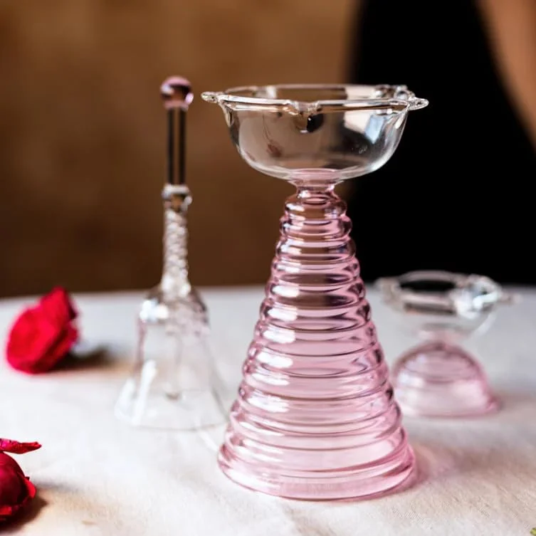 Muun Home Muun Home Festive Gift Set - Tall Diya, Short Diya, and Ringing Bell in Pink