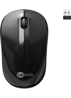lecoo WS206 Wireless 1200DPI 3-Button Optical Mouse Black  - Image 1