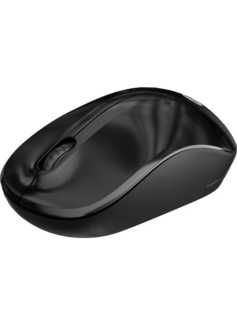 lecoo - WS206 Wireless 1200DPI 3-Button Optical Mouse Black - Image 1
