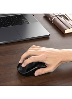 lecoo WS206 Wireless 1200DPI 3-Button Optical Mouse Black  - Image 2