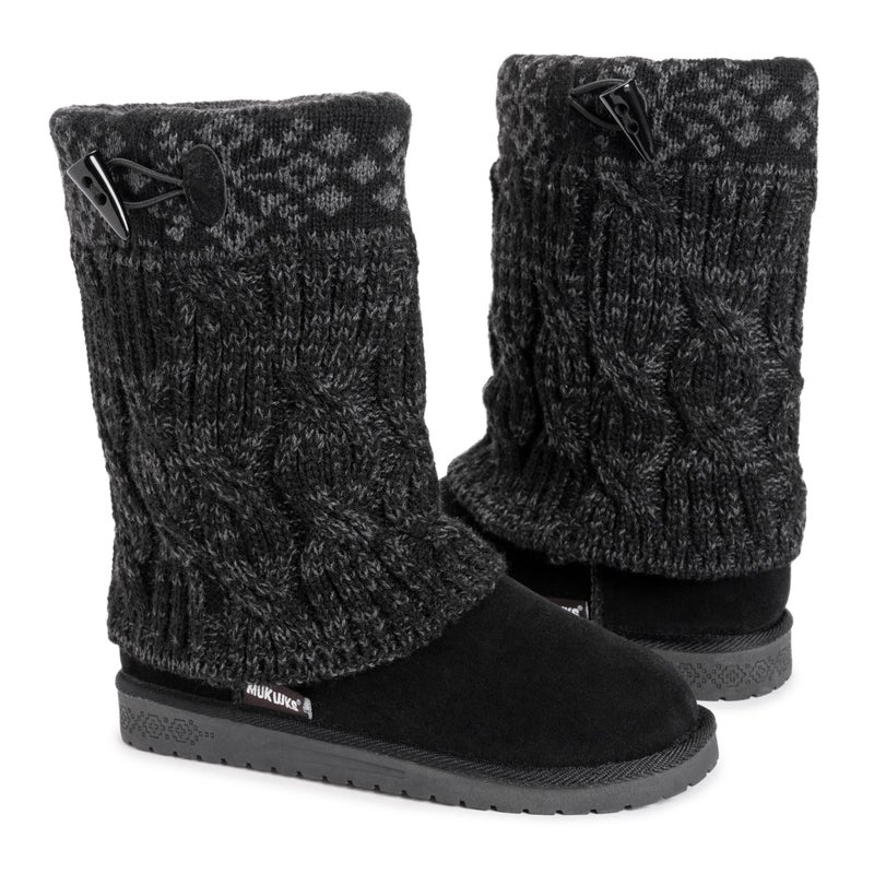 MUK LUKS Women's Cheryl Fashion Boot, Black, 7 - Image 5