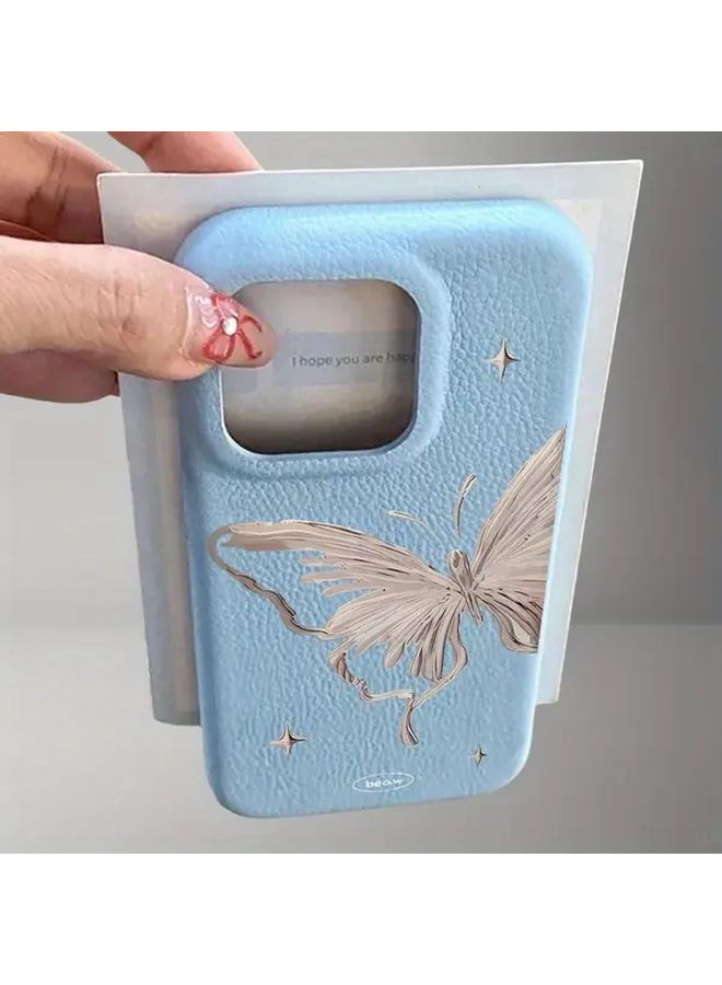 Jelly Color Dye Butterfly Pattern Phone Case For Iphone 16 Pro Max Yellow Premium Protective Cover - Image 5