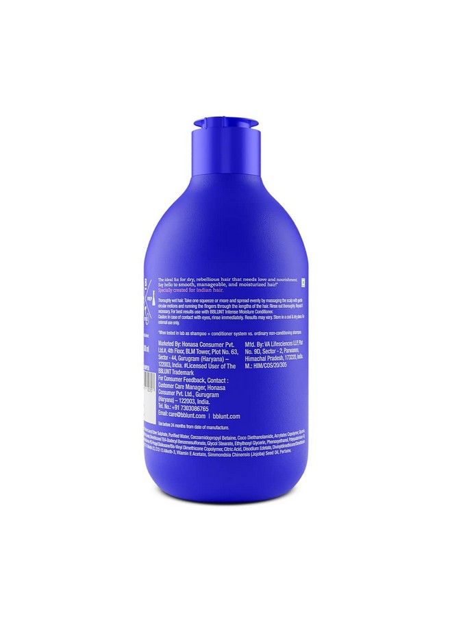 BBLUNT Intense Moisture Shampoo With Jojoba And Vitamin E For Dry & Frizzy Hair 300 Ml - Image 3