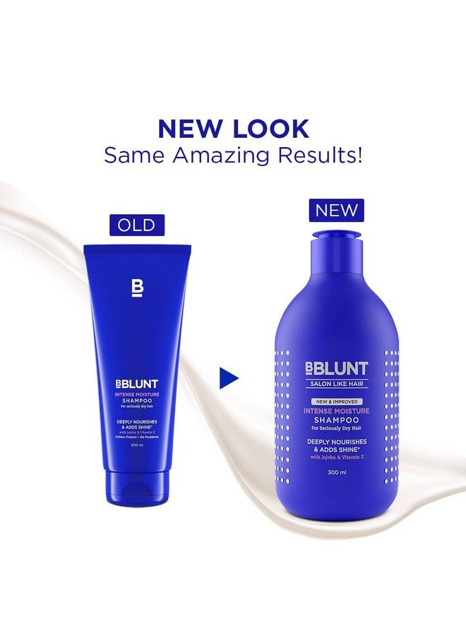 BBLUNT Intense Moisture Shampoo With Jojoba And Vitamin E For Dry & Frizzy Hair 300 Ml - Image 4
