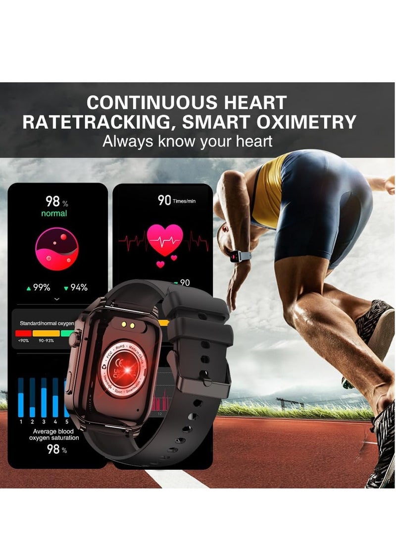 DMG TECH DMG 1.91 Inch Smart Watch for Men and Women (Receive and Call), 100+ Sports Modes Fitness Tracker with Heart Rate/SpO2/Blood Pressure/Sleep Monitor, Calorie Counter, IP68 Waterproof Smart Watches  - Image 5