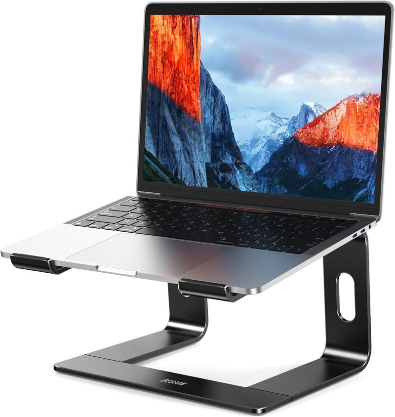 LS03 Aluminum Laptop Stand - Ergonomic Detachable Riser for 10-15.6" Laptops - Image 1