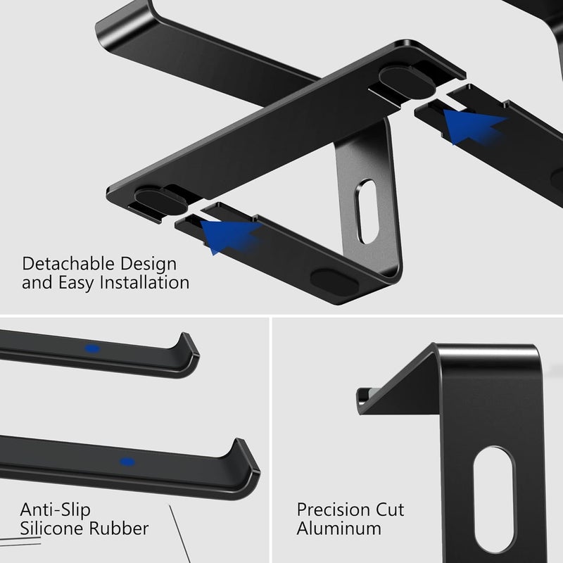 LS03 Aluminum Laptop Stand - Ergonomic Detachable Riser for 10-15.6" Laptops - Image 5