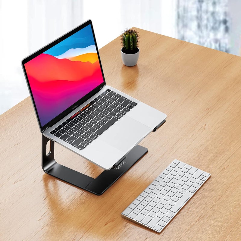 LS03 Aluminum Laptop Stand - Ergonomic Detachable Riser for 10-15.6" Laptops - Image 2