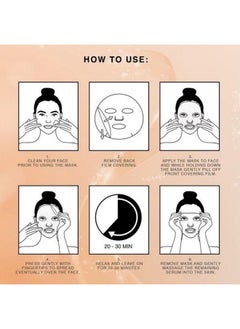LIPOFIX Anti Aging Lifting Hydrating Facial Bio Cellulose Face Mask Sheet For Fine Line Reducing And Skin Radiance. Made In Korea 5 Masks  - Image 5