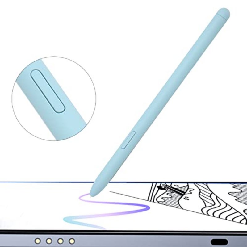 قلم بديل حساس ودقيق لجهاز Tab S6 Lite مع 5 أطراف قابلة للاستبدال باللون الأزرق قلم بديل Tab S6 Lite حساس للغاية ودقيق مع 5 أطراف باللون الأزرق - Image 2