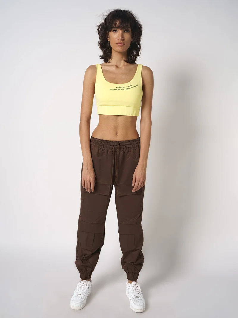هاوس اوف سينمار Brown Cargo-Pockets Pants