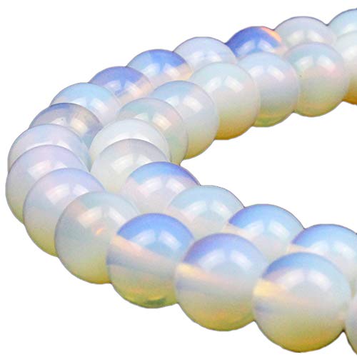 MJDCB Synthetic Opal Round Crystal Energy Stone Beads Healing Power for Jewelry Making (12mm) - Image 1