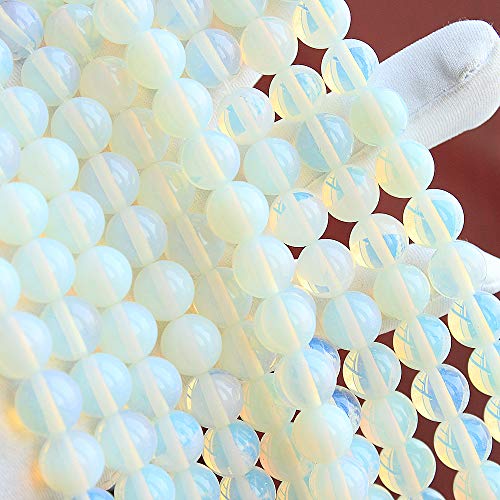 MJDCB Synthetic Opal Round Crystal Energy Stone Beads Healing Power for Jewelry Making (12mm) - Image 2