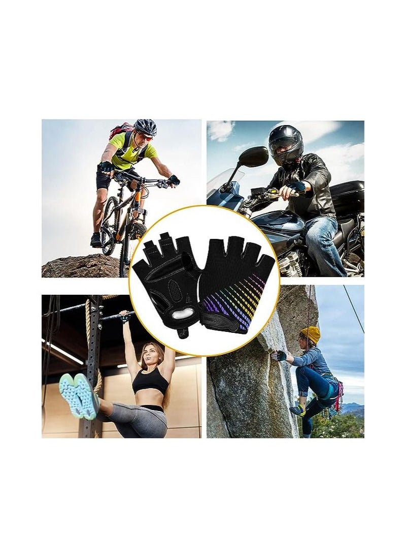 Cycling Gloves Bike Gloves, for Men Women, Breathable Anti-Slip 5mm Gel Pad, Biking Gloves Half Finger Road Bike Mtb Bicycle Gloves for Cycling, Fitness, Motorcycle, Camping, Outdoor Sports(A pair)(M) - pzsku/Z2DA9A75EF00BB3DBF0F7Z/45/_/1693662157/ed2aa149-24a9-4070-af78-b4e528e25961