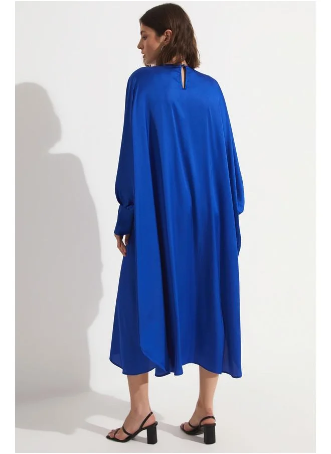 جون Cobalt Balloon Dress