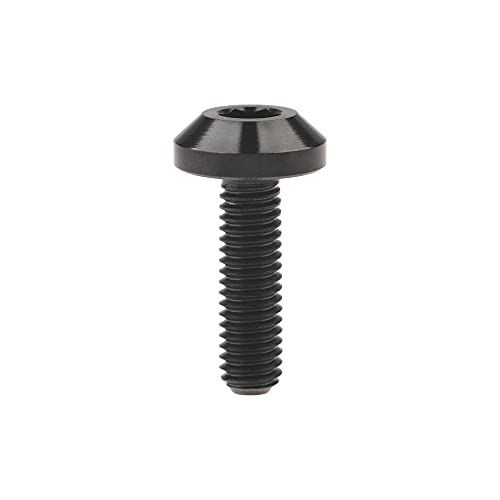 Wanyifa Titanium M6 x12 15 20 25 30 35mm Bolt Screw for Bicycle Motorcycle Disk Brake Bolt pack of 5 (M6x20mm, Black) - Image 3